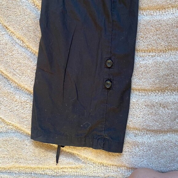 Vintage Black Cargo Pants With embroidery | Women’s Size 6 / Medium - Picture 8 of 8